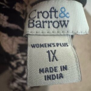 Croft & Barrow Women's Plus 1X Patterned dress
